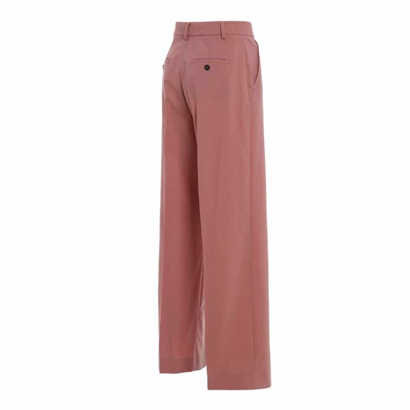 NWT Weekend Max Mara Size 2 Fauno 96% Wool Wide Leg Pants in Antique Rose pink - Picture 2 of 10